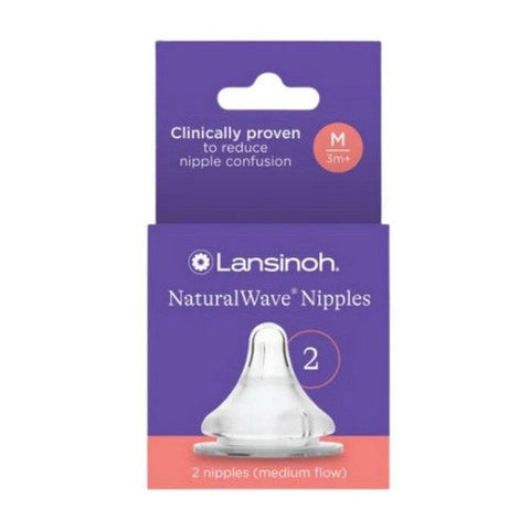 Lansinoh Laboratories, Medium Flow Nipples, 2 COUNT Lansinoh Laboratories