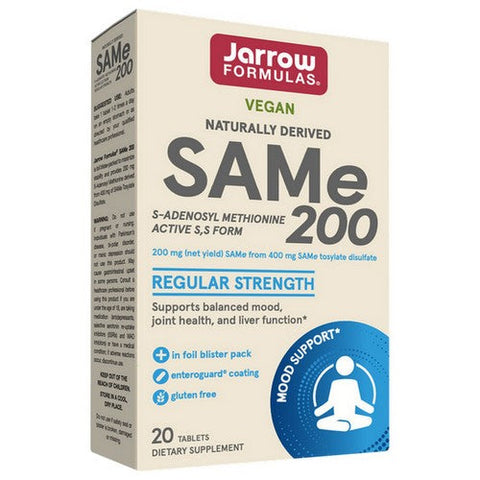 Jarrow Formulas, SAM-e, 200 mg, 20 Tabs Jarrow Formulas