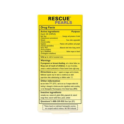 Bach, Rescue Pearls Natural Stress Relief, 28 Caps Bach