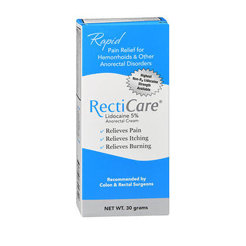RactiCare, Lidocaine 5% Anorectal Cream, 30 Grams RactiCare