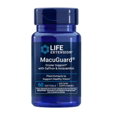 Life Extension, Macuguard Ocular Support Plus Astaxanthin and C3G, 60 Sgels Life Extension