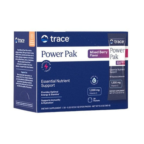 Trace Minerals, Electrolyte Stamina Power Pak Raspberry Concord Grape, 30 Packets Trace Minerals