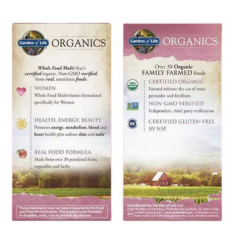 Garden of Life, Organics Women's Multi, 60 Tabs Garden of Life