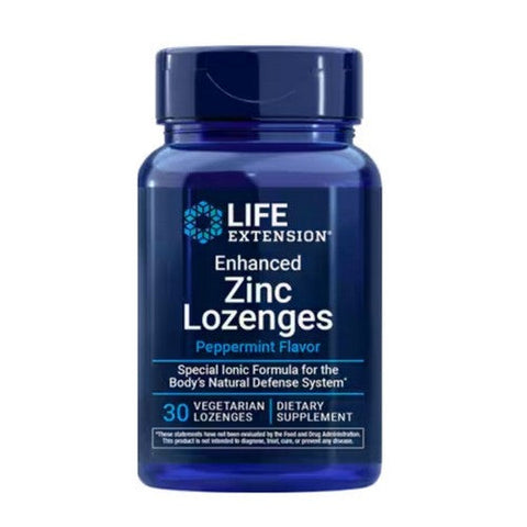 Life Extension, Enhanced Zinc Lozenges Peppermint, 30 Lozenges Life Extension
