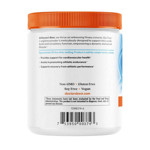 Doctors Best, Pure L-Arginine Powder, 10.6 Oz Doctors Best