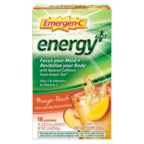 Alacer, Emergen-C Energy Plus, Blueberry Acai 18 Count Emergen-C