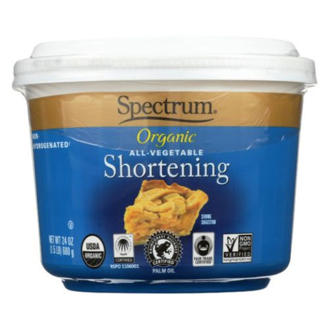 Spectrum Oils, Organic All Vegetable Shortening, 24 Oz Spectrum Oils
