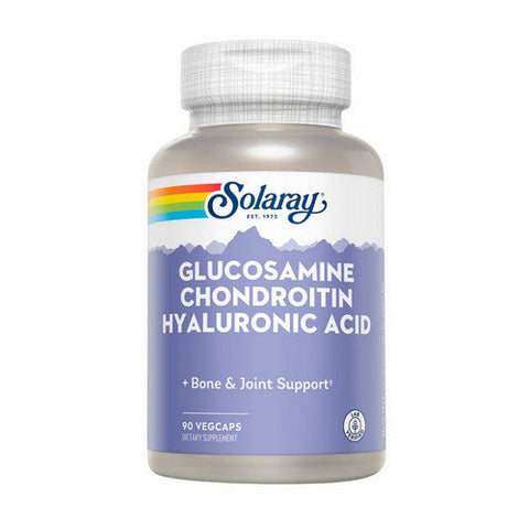 Solaray, Glucosamine Chondroitin Hyaluronic Acid, 90 Veg Caps Solaray