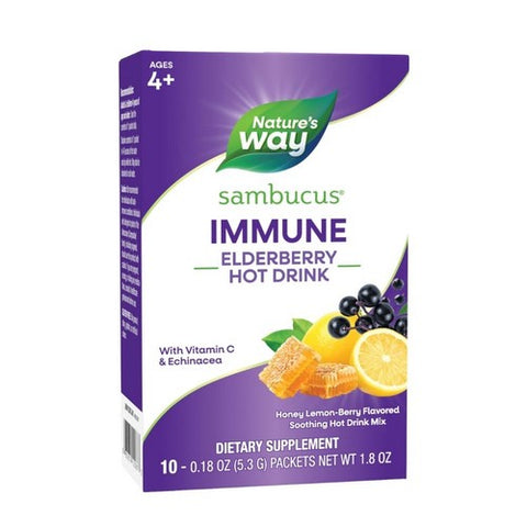 Sambucus Immune Elderberry Hot Drink 10 Packets by Nature's Way