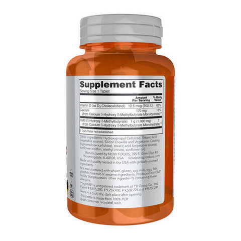 Now Foods, HMB Double Strength, 1000 mg, 90 Tabs