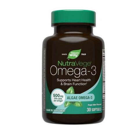 NutraVege Omega-3 Plant 30 Softgels by Nature's Way