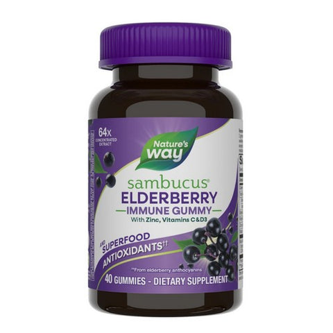 Sambucus Elderberry Immune Gummy 40 Gummies by Nature's Way