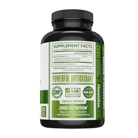 Zhou Nutrition, Green Tea Extract, 120 Veg Caps Zhou Nutrition
