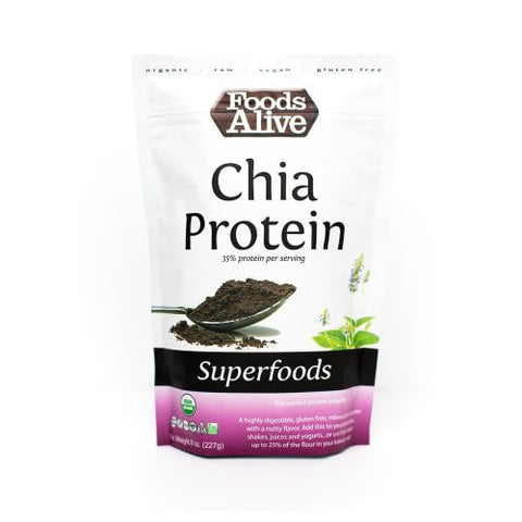 Foods Alive, Organic Chia Protein Powder, 8 Oz Foods Alive