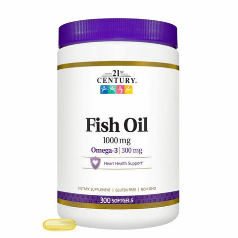 Fish Oil Omega 3 300 Softgels by 21st Century