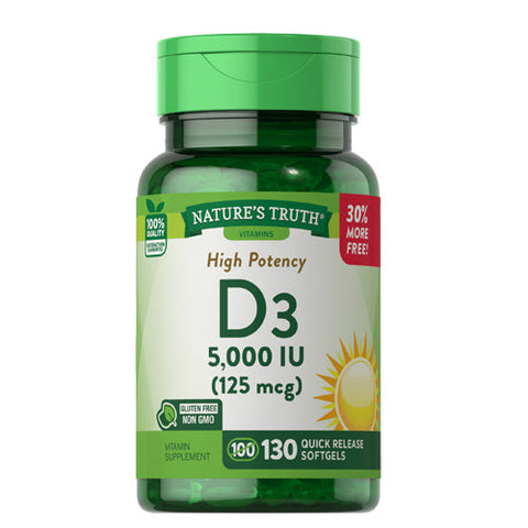 Nature's Truth, Vitamin D3, 130 Caps Nature's Truth