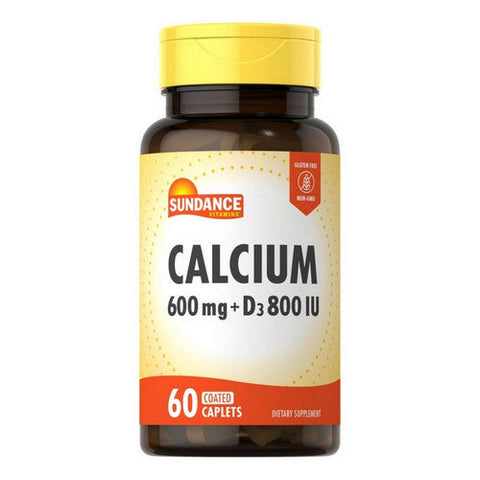 Calcium + Vitamin D3 Coated Caplets 60 Tabs by Sundance