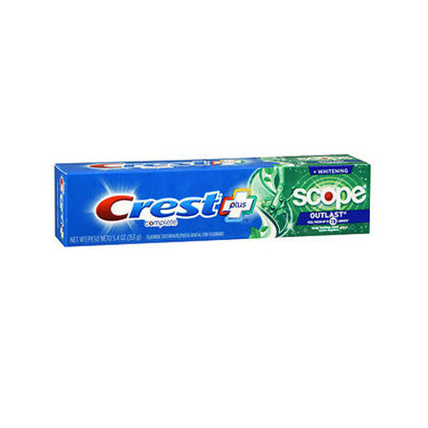 Crest, Plus Scope Outlast Anticavity Fluoride Toothpaste Long Lasting Mint, 5.4 Oz Crest