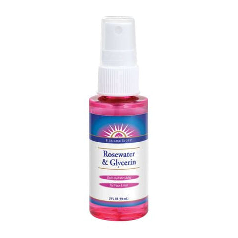 Heritage Store, Rosewater & Glycerin w/Atomizer, 2 Oz Heritage Store