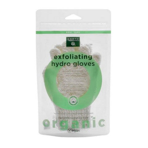 Earth Therapeutics, Organic Cotton Exfoliating Gloves, 0, 1 Unit Earth Therapeutics