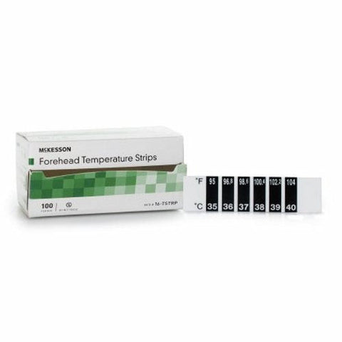 McKesson, Forehead Thermometer McKesson 94 to 104°F LCD Strip, Case Of 24 McKesson