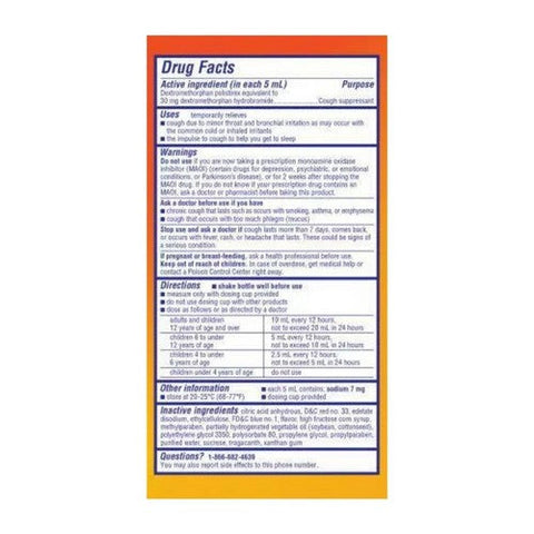 Delsym, Children'S Delsym Cough Relief Liquid Dextromethorphan Grape, 5 Oz Delsym