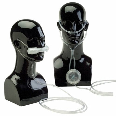 Drive Medical, ETCO2 Nasal Sampling Cannula with O2 Delivery Continuous Flow Oxymizer  Adult Mustache Style Nasal P, Count of 24 Drive Medical