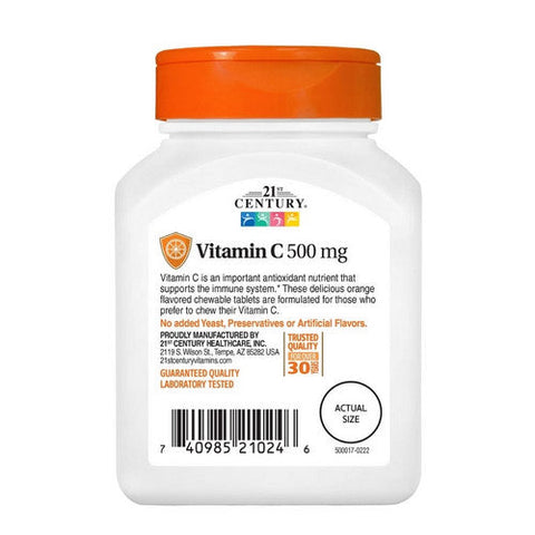 21st Century, Vitamin C, 500mg, 110 Tabs 21st Century