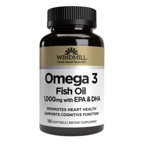 Windmill Health, Omega 3 Epa & Dha, 1000mg, 180 Softgels Windmill Health