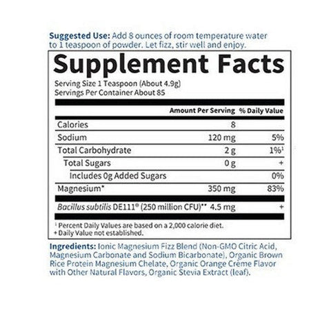 Garden of Life, Dr. Formulated Magnesium Powder, Orange, 14.8 Oz Garden of Life