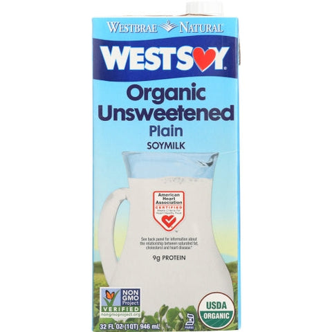 Westsoy, Soymilk Unswt Org, Case of 12 X 32 Oz Westsoy