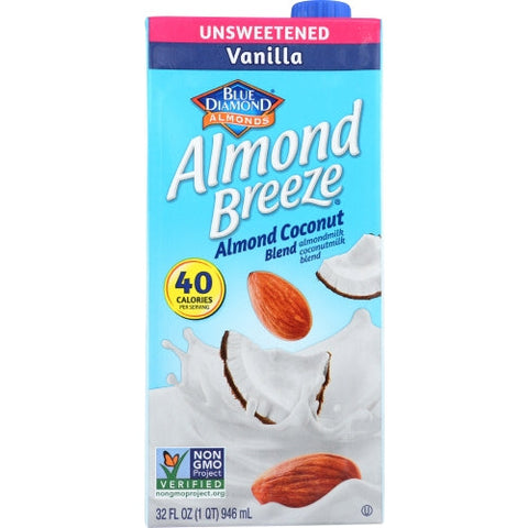 Blue Diamond, Bev Almnd Ccnut Vnla Unsw, Case of 12 X 32 Oz Blue Diamond