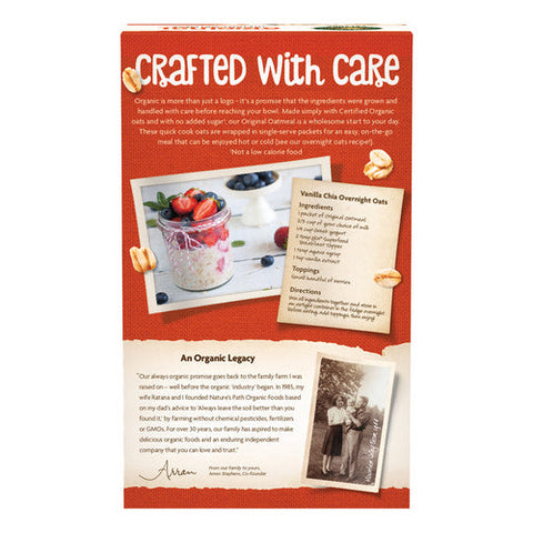 Natures Path, Organic Original Instant Hot Oatmeal, 14 Oz(Case Of 6) Natures Path