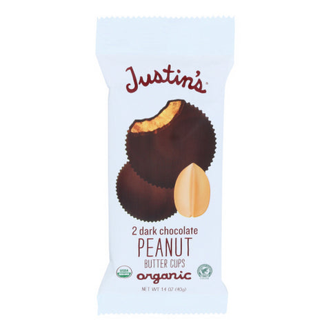 Dark Chocolate Peanut Butter Cups Case of 12 X 1.4 Oz by Justin's