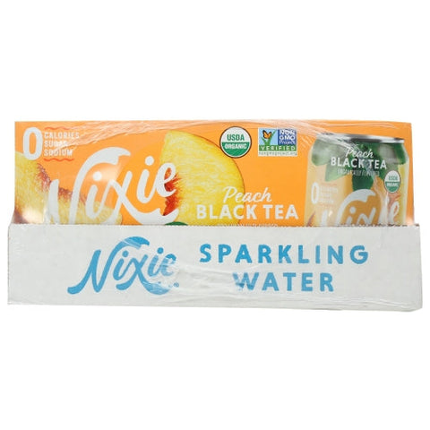 Nixie, Water Sprk Peach Blk Tea, Case of 3 X 96 Oz Nixie