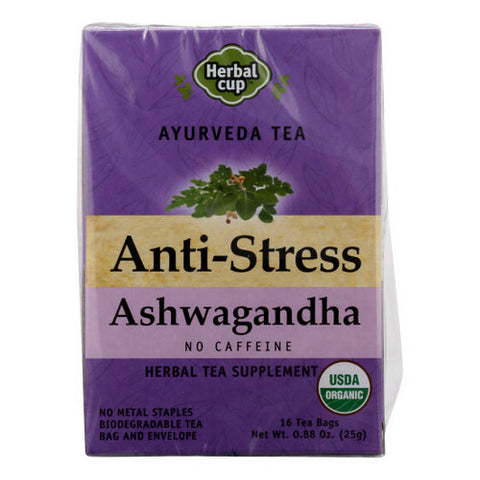 Herbal Cup, Tea Anti Stress Ashwangan, 16 Bags(Case Of 6) Herbal Cup