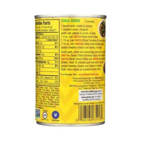 Hatch, Green Chile Enchilada Sauce With Roasted Garlic, 14 Oz Hatch