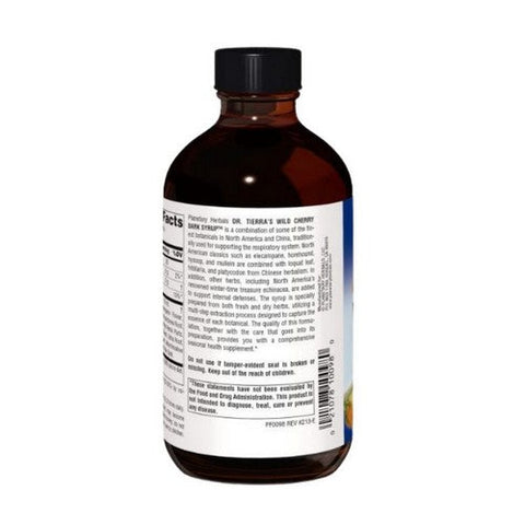 Planetary Herbals, Dr.Tierra's Wild Cherry Bark Syrup, 8 Oz Planetary Herbals