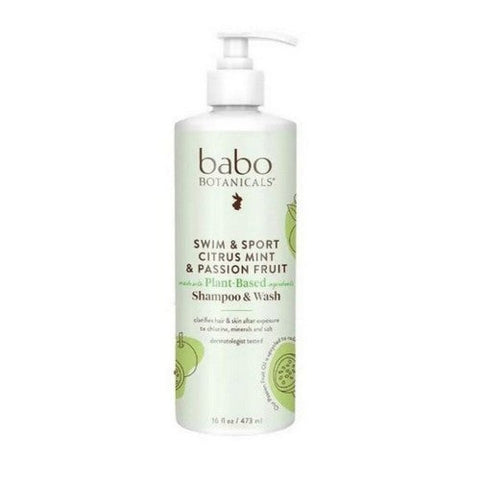 Babo Botanicals, Swim & Sport Citrus Mint Baby Shampoo & Wash, 16 Oz Babo Botanicals