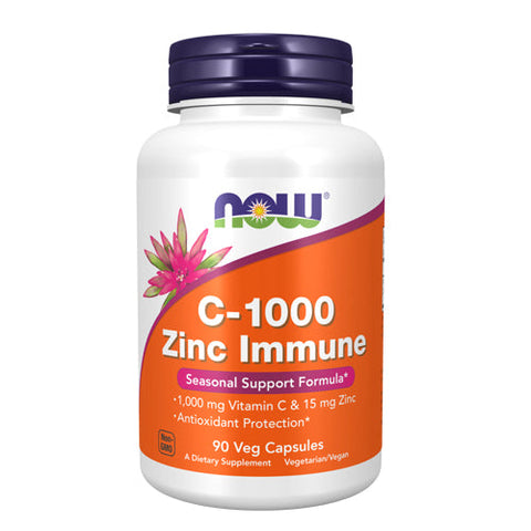 Now Foods, C-1000 Zinc Immune, 90 Veg Caps Now Foods