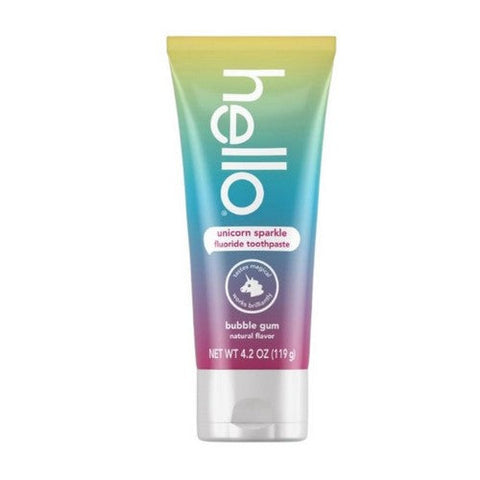 Hello Bello, Kids Fluoride Toothpaste Unicorn Sparkle Bubblegum, 4.2 Oz