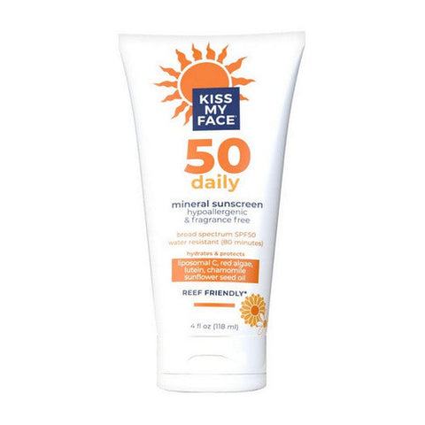 Kiss My Face, Daily Sunscreen Lotion with SPF 50, 4 Oz Kiss My Face