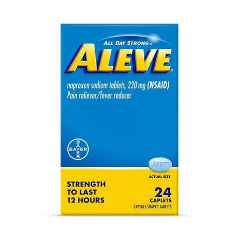 Naproxen Sodium Pain Reliever Fever Reducer 25 Caplets by Aleve