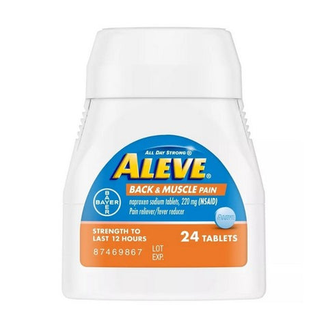 Back And Muscle Pain Naproxen Sodium Pain Reliever 24 Tabs by Aleve