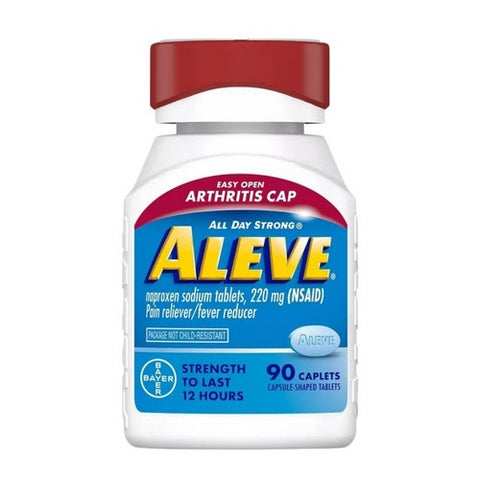 Naproxen Sodium Pain Reliever Fever Reducer Caplets 90 Caplets by Aleve