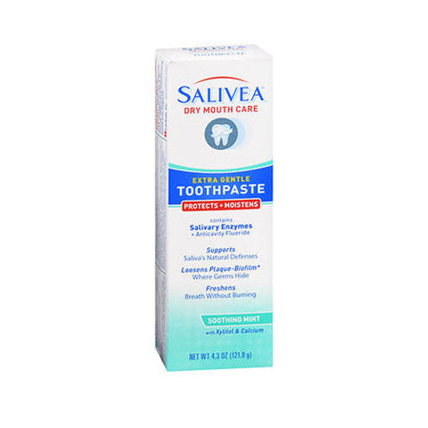 Salivea, Dry Mouth Care Extra Gentle Toothpaste Soothing Mint, 4.3 Oz Salivea