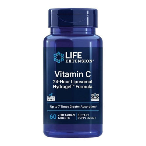 Life Extension, Vitamin C 24-Hour Liposomal Hydrogel Formula, 60 Tabs Life Extension