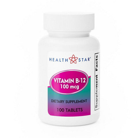 McKesson, Health*Star Vitamin B-12 Supplement, Count of 12 McKesson
