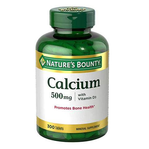 Nature's Bounty, Calcium with Vitamin D, 500 mg, 300 Count Nature's Bounty