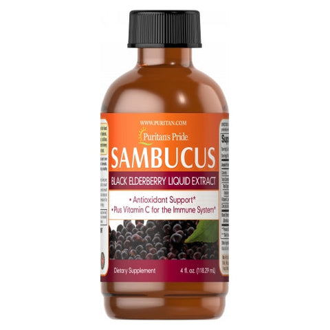 Puritan's Pride, Sambucus Black Elderberry Liquid Extract, 60 Caplets Puritan's Pride